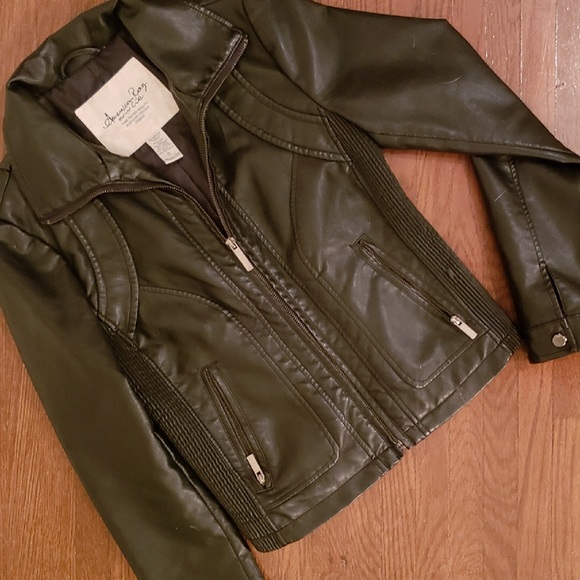 Jackets & Blazers - American Rag SMALL leather jacket